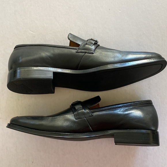 BLAKE MCKAY Men\'s Black Leather Loafers Size 10 main image 6